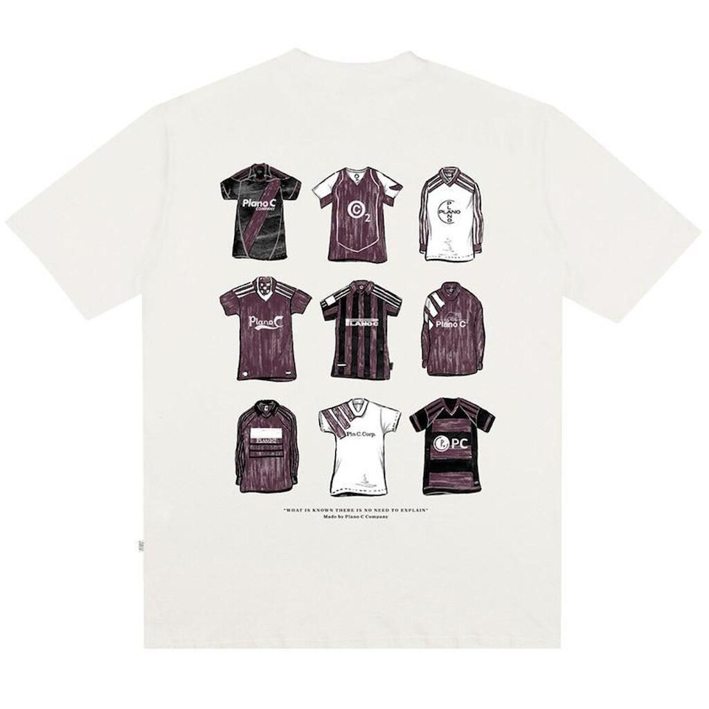 Camiseta Plano C Classic Teams Off White Marfim