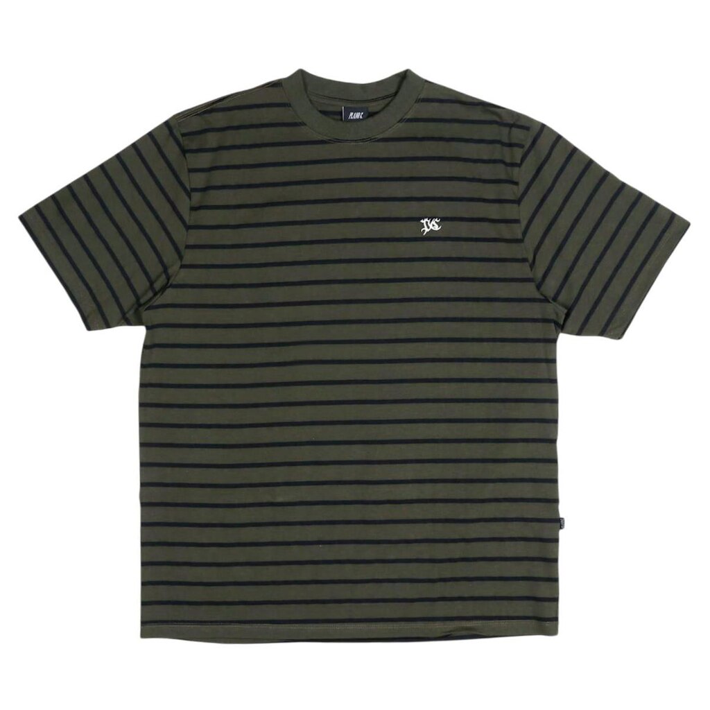 Camiseta Plano C. Listrada Verde/Preto