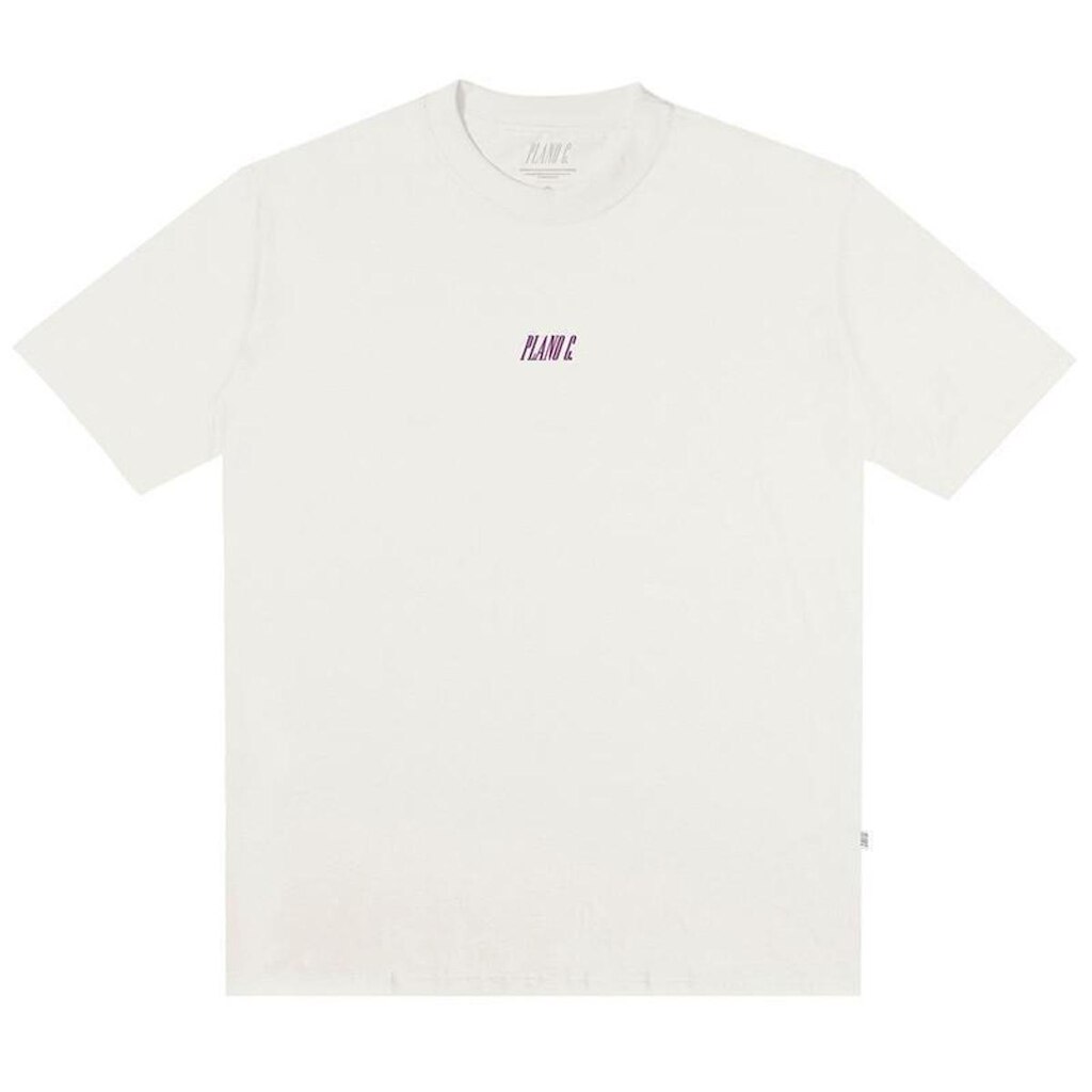 Camiseta Plano C Logo Off White Marfim