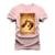 Camiseta Plus Size Algodão Estampada Unissex T-Shirt Confortável Saloon - Rosa