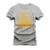 Camiseta Plus Size Estampada Algodão Confortável T-Shirt Cavalo - Cinza