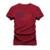 Camiseta Plus Size Estampada Algodão Confortável T-Shirt Texas States - Bordô