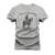 Camiseta Plus Size Estampada Algodão Confortável T-Shirt Wstone - Cinza