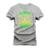 Camiseta Plus Size Estampada Algodão Unissex Macia Os Guri - Cinza