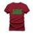 Camiseta Plus Size Estampada Unissex Algodão Confortável Eu Sou - Bordô