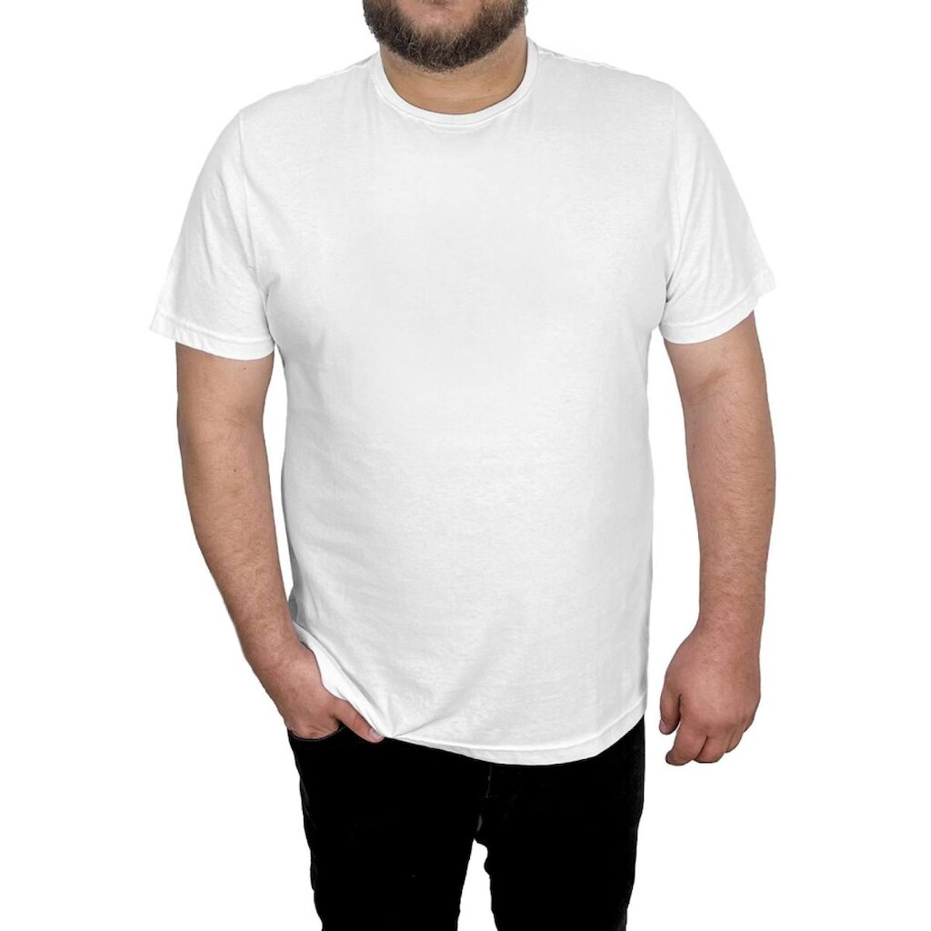 CAMISETA PLUS SIZE LISA BRANCA