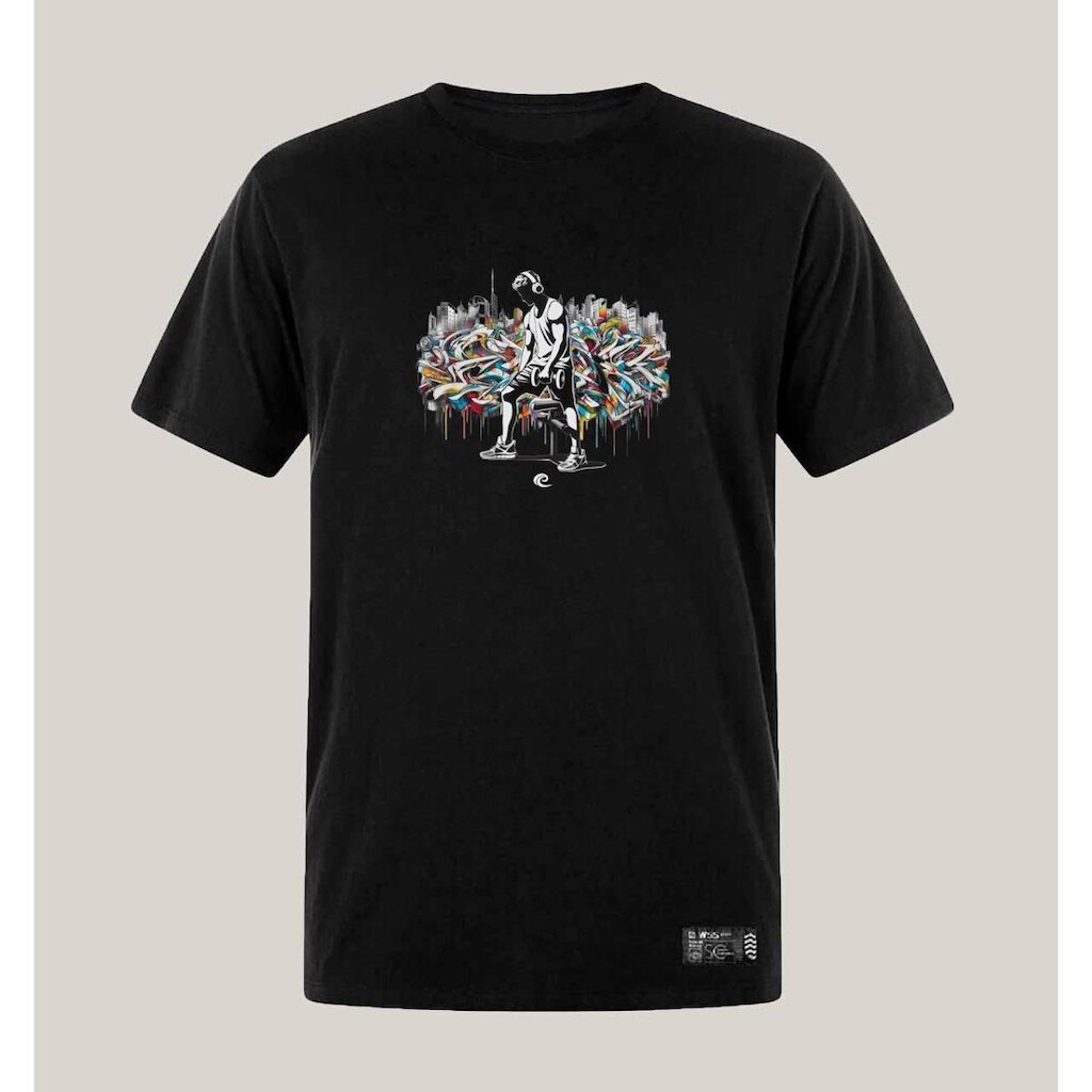 Camiseta Plus Size Masculina Academia Algodão Prime WSS Gym Graffiti