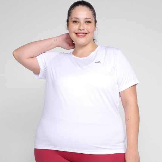 Camiseta Plus Size Rainha Classic Feminina - Branco Menor preço em Camiseta Plus Size Rainha Classic Feminina - Branco