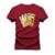 Camiseta Plus Size T-Shirt Algodão Mácia Confortável Estampada Cartas Aust - Bordô