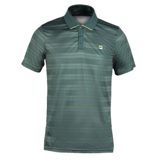 Camiseta Polo Aztec Box Colors Verde Amarelo e Cinza - Fila - Verde Menor preço em Camiseta Polo Aztec Box Colors Verde Amarelo e Cinza - Fila - Verde