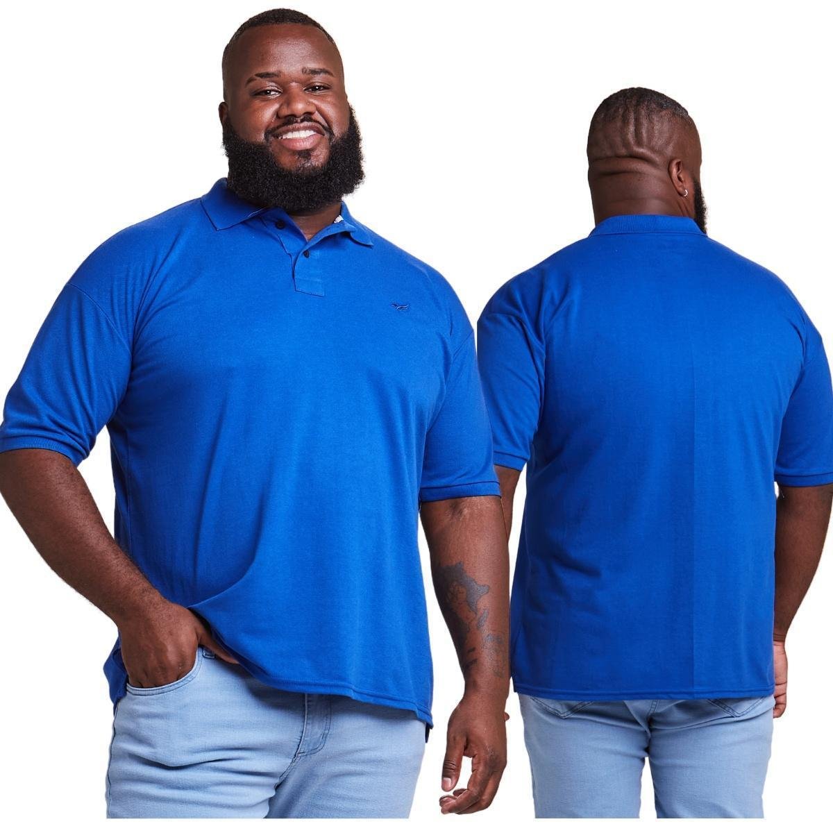 Camiseta Polo Masculina Plus Size Menor preço em Camiseta Polo Masculina Plus Size