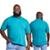 Camiseta Polo Masculina Plus Size - Verde