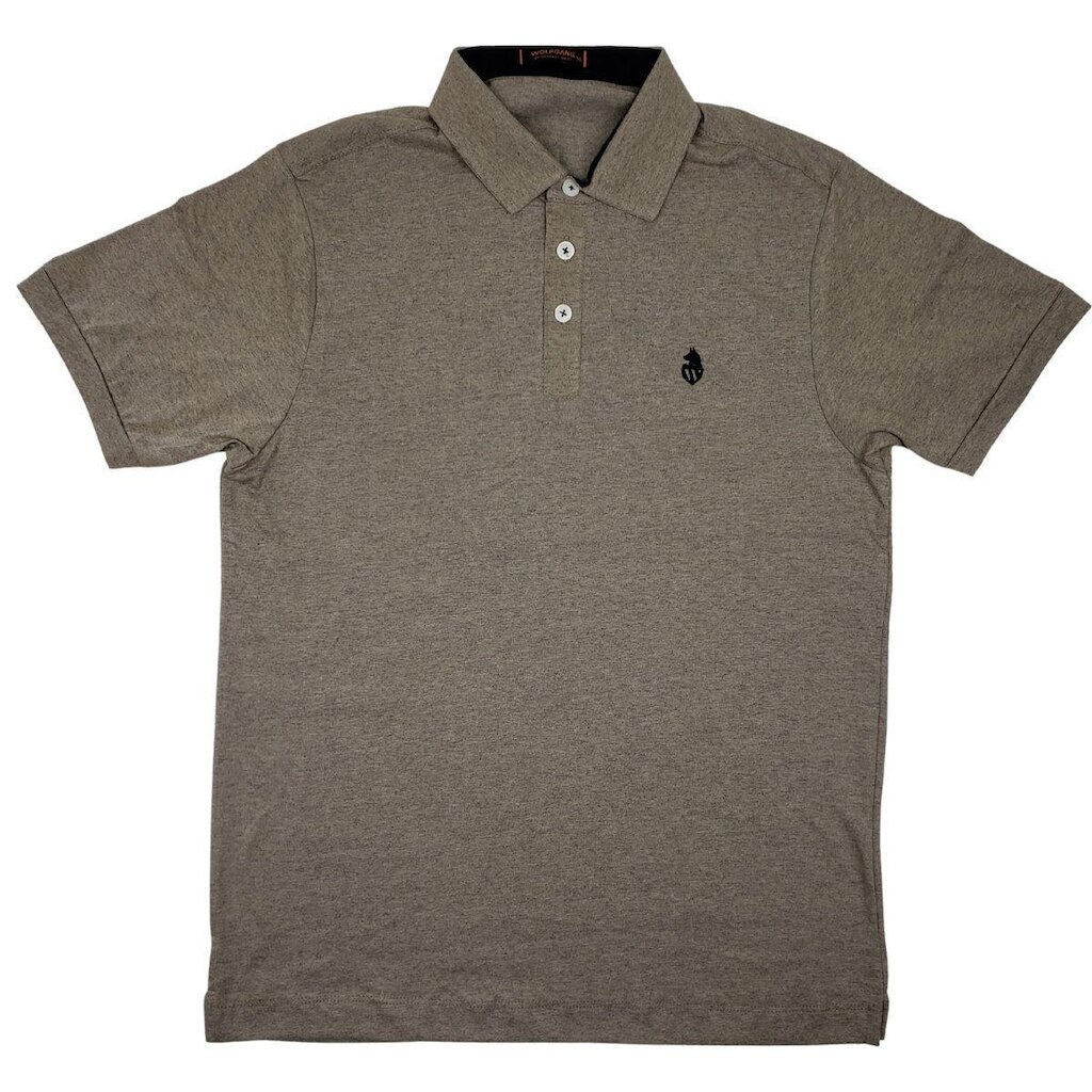 Camiseta Polo Masculina Tecido Mescla Premium Wolfgan