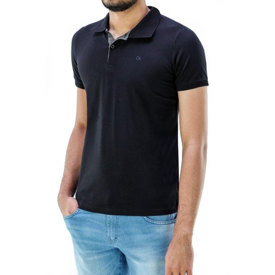 Camiseta Polo Ogochi Essencial Slim 007001001 Masculino - Preto Menor preço em Camiseta Polo Ogochi Essencial Slim 007001001 Masculino - Preto