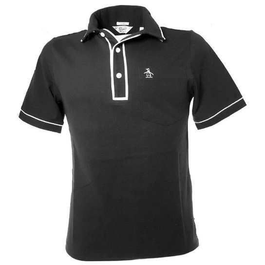 Camiseta Polo Penguin Slim Masculina Manga Curta 4413227 - Preto Menor preço em Camiseta Polo Penguin Slim Masculina Manga Curta 4413227 - Preto