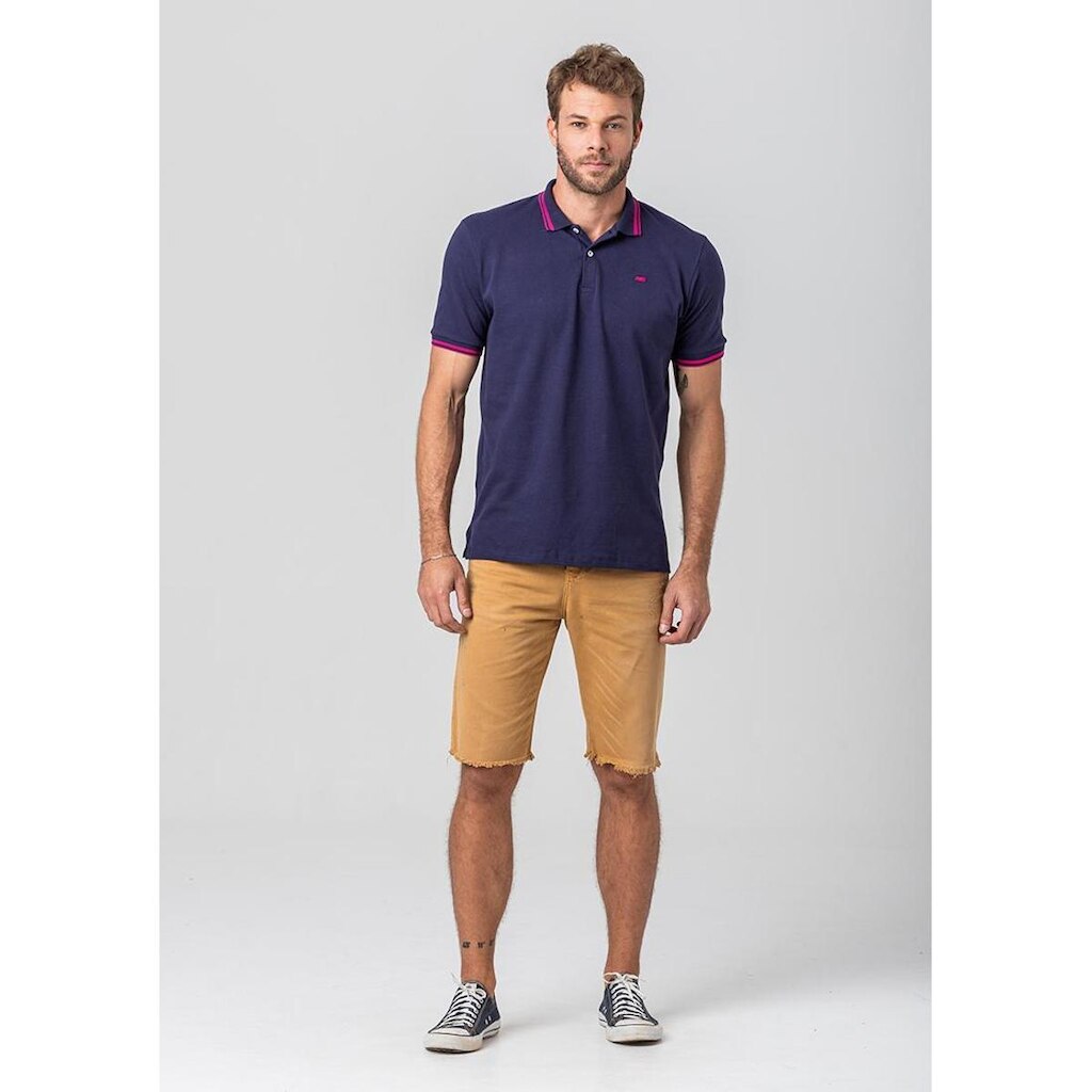 Camiseta Polo Rock e Soda Masculina