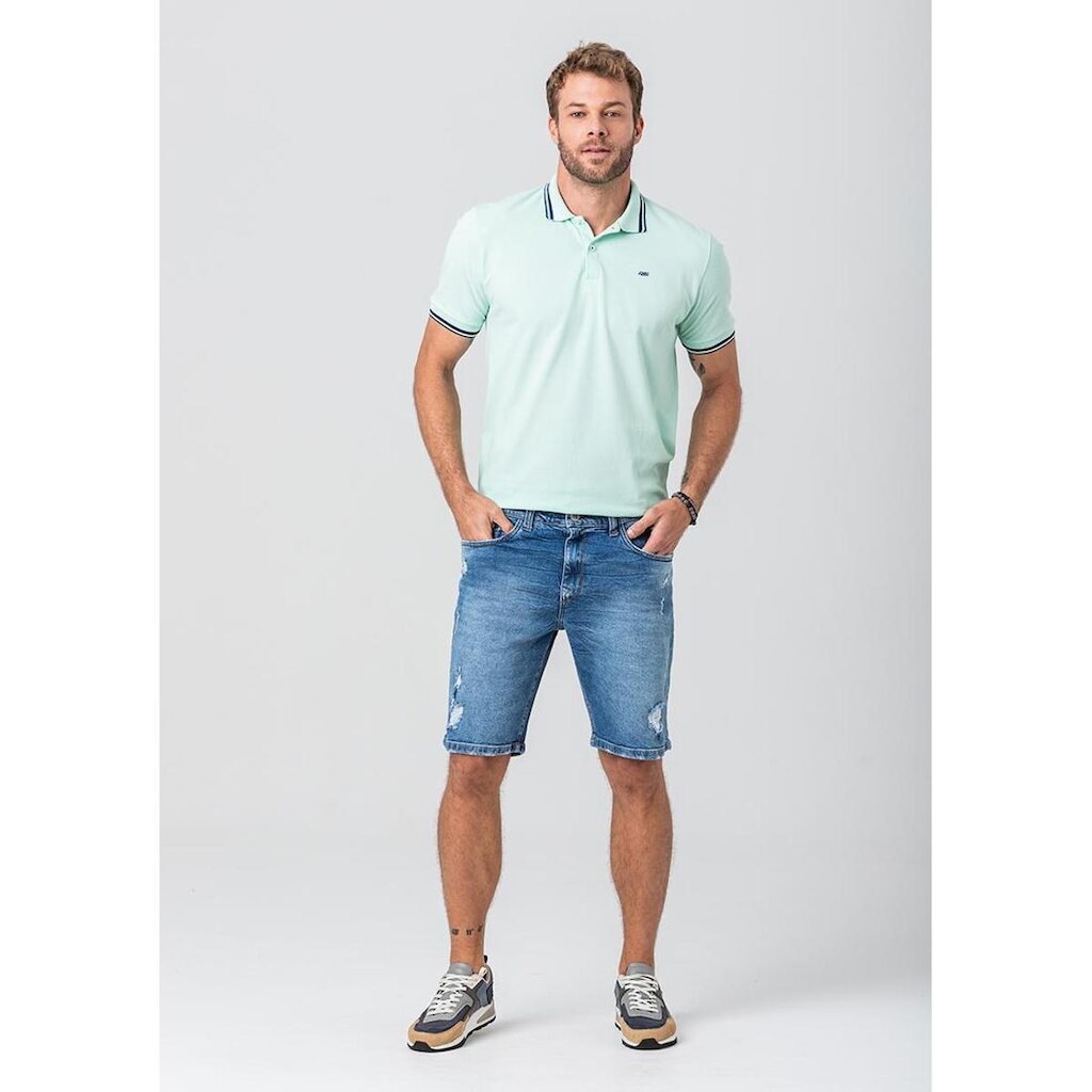 Camiseta Polo Rock e Soda Masculina