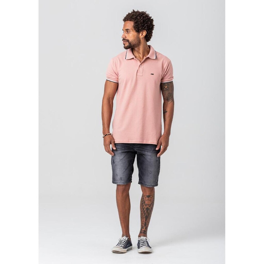 Camiseta Polo Rock e Soda Masculina