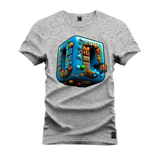 Camiseta Premium Camisa Soltinha Estampada Em Hd Cubo Mcd Rubik´s - Cinza é ruim? Camiseta Premium Camisa Soltinha Estampada Em Hd Cubo Mcd Rubik´s - Cinza é boa?