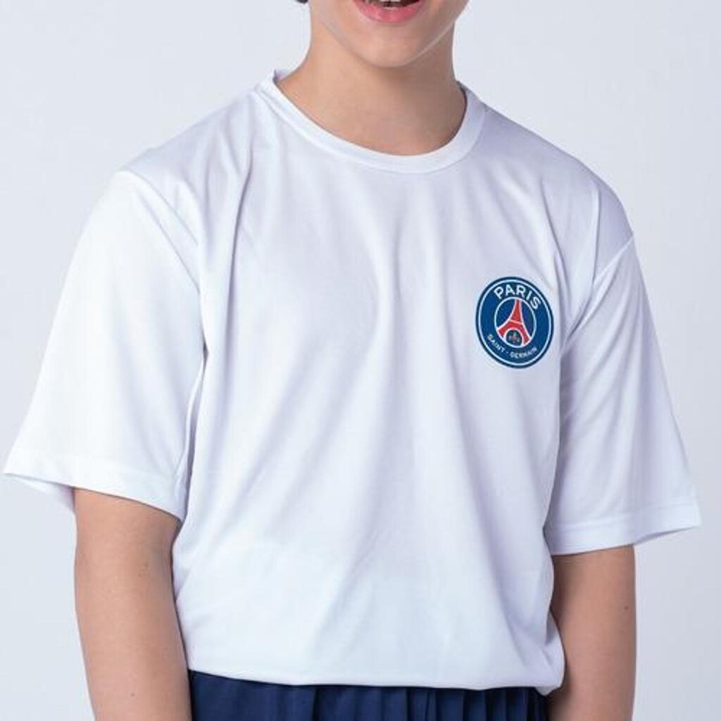 Camiseta Psg Juvenil Licenciada Balboa Branca