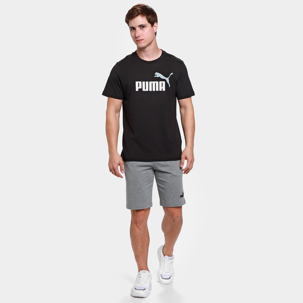 Camiseta Puma 2 Color No. 1 Logo Masculina - 3