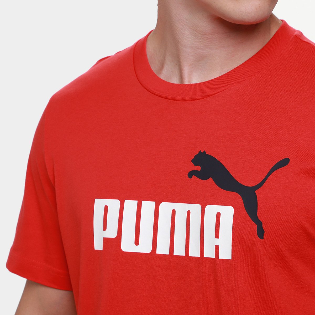 Camiseta Puma 2 Color No. 1 Logo Masculina - 2