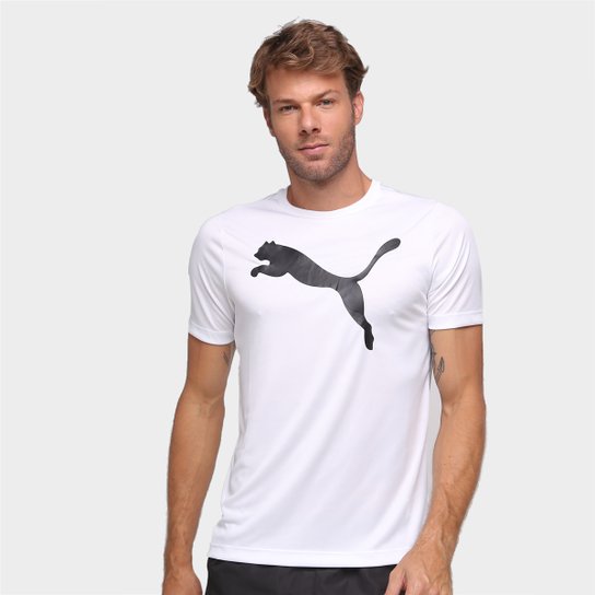 Camiseta Puma Active Big Logo Masculina - Branco Menor preço em Camiseta Puma Active Big Logo Masculina - Branco