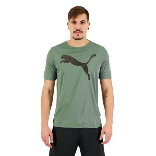 Camiseta Puma Active Big Logo Masculna - Amarelo Menor preço em Camiseta Puma Active Big Logo Masculna - Amarelo