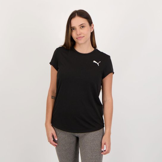 Camiseta Puma Active Feminina Preta II - Preto Menor preço em Camiseta Puma Active Feminina Preta II - Preto