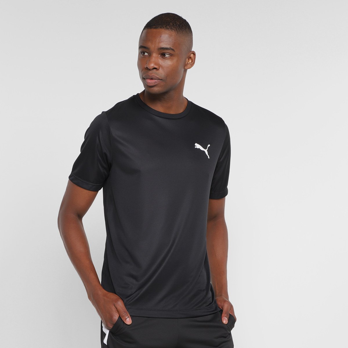 Camiseta Puma Active Small Logo Masculina Camiseta Puma M/C Active