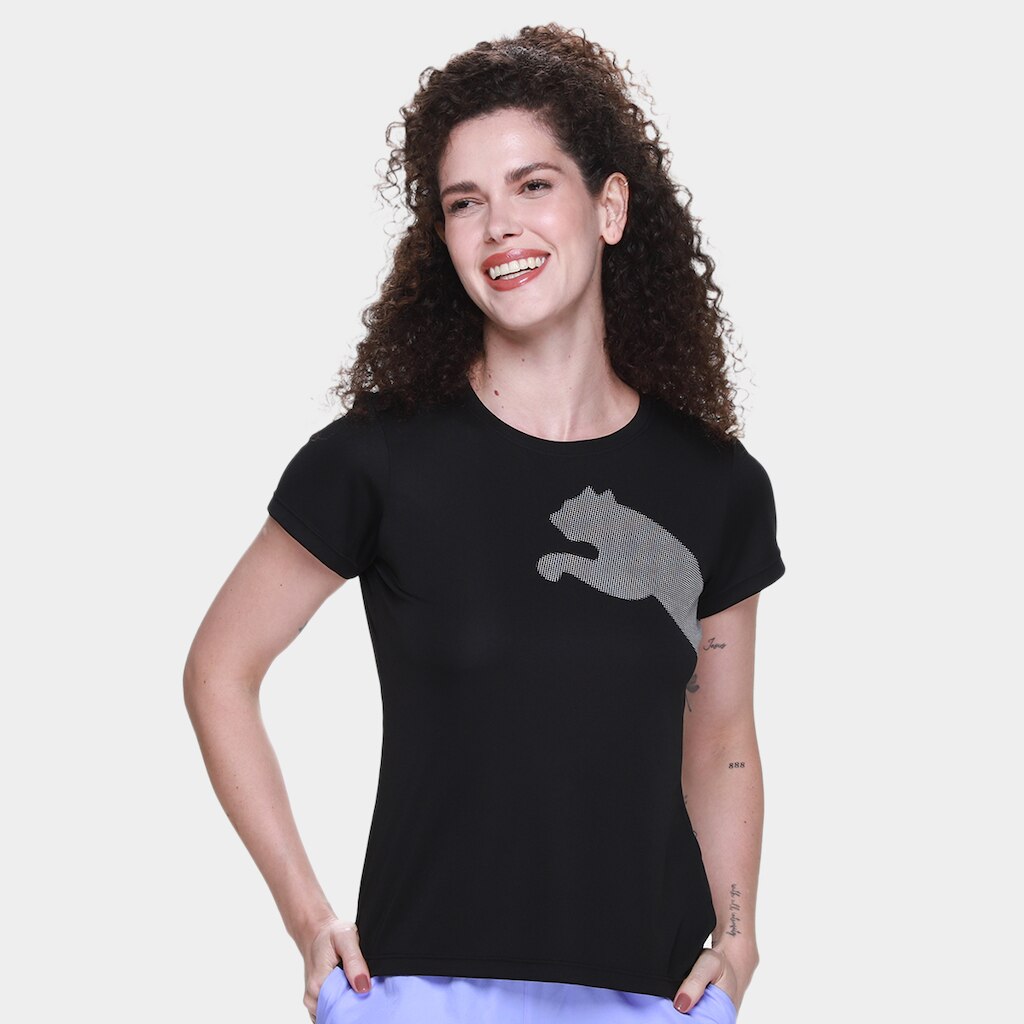 Camiseta Puma Big Logo Jersey Feminina