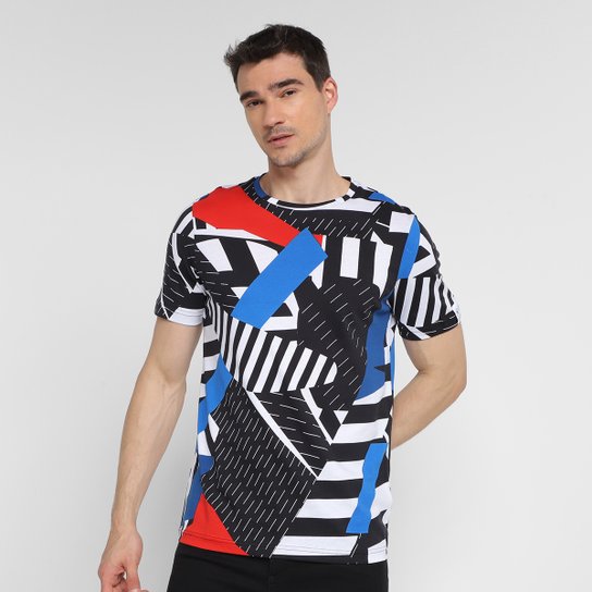 Camiseta Puma BMW MMS Aop Masculina - Branco Menor preço em Camiseta Puma BMW MMS Aop Masculina - Branco