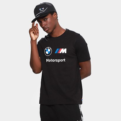 Camiseta Puma Bmw Mms Ess Logo Masculino - Masculino