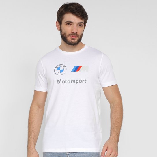 Camiseta Puma BMW MMS Logo Masculina - Branco Menor preço em Camiseta Puma BMW MMS Logo Masculina - Branco