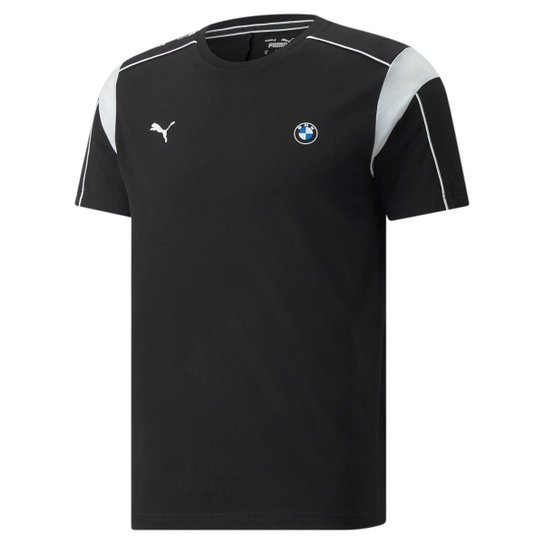 Camiseta Puma BMW MMS T7 Masculino - Preto - Preto Menor preço em Camiseta Puma BMW MMS T7 Masculino - Preto - Preto