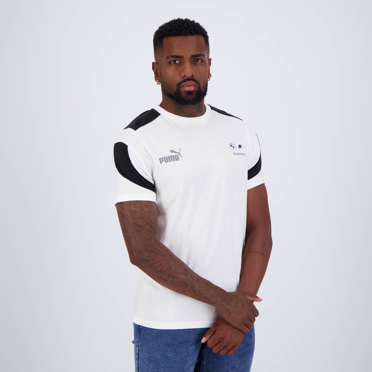 Camiseta Puma BMW Motorsport MT7+ - Branco | Netshoes