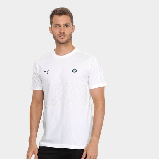 Camiseta Puma BMW T7 Masculina - Branco Menor preço em Camiseta Puma BMW T7 Masculina - Branco