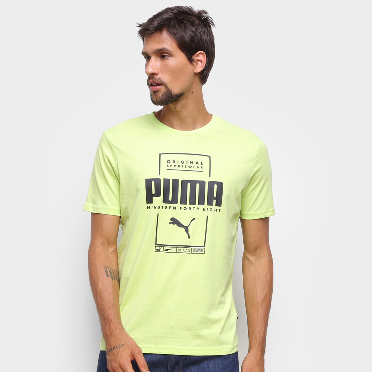 camiseta verde puma