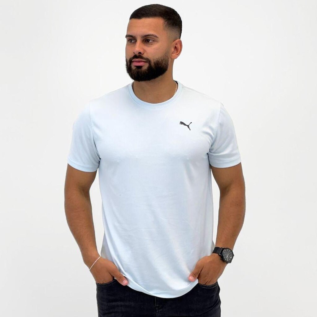Camiseta Puma Dry Manga Curta Graphics Running Fast Masculina
