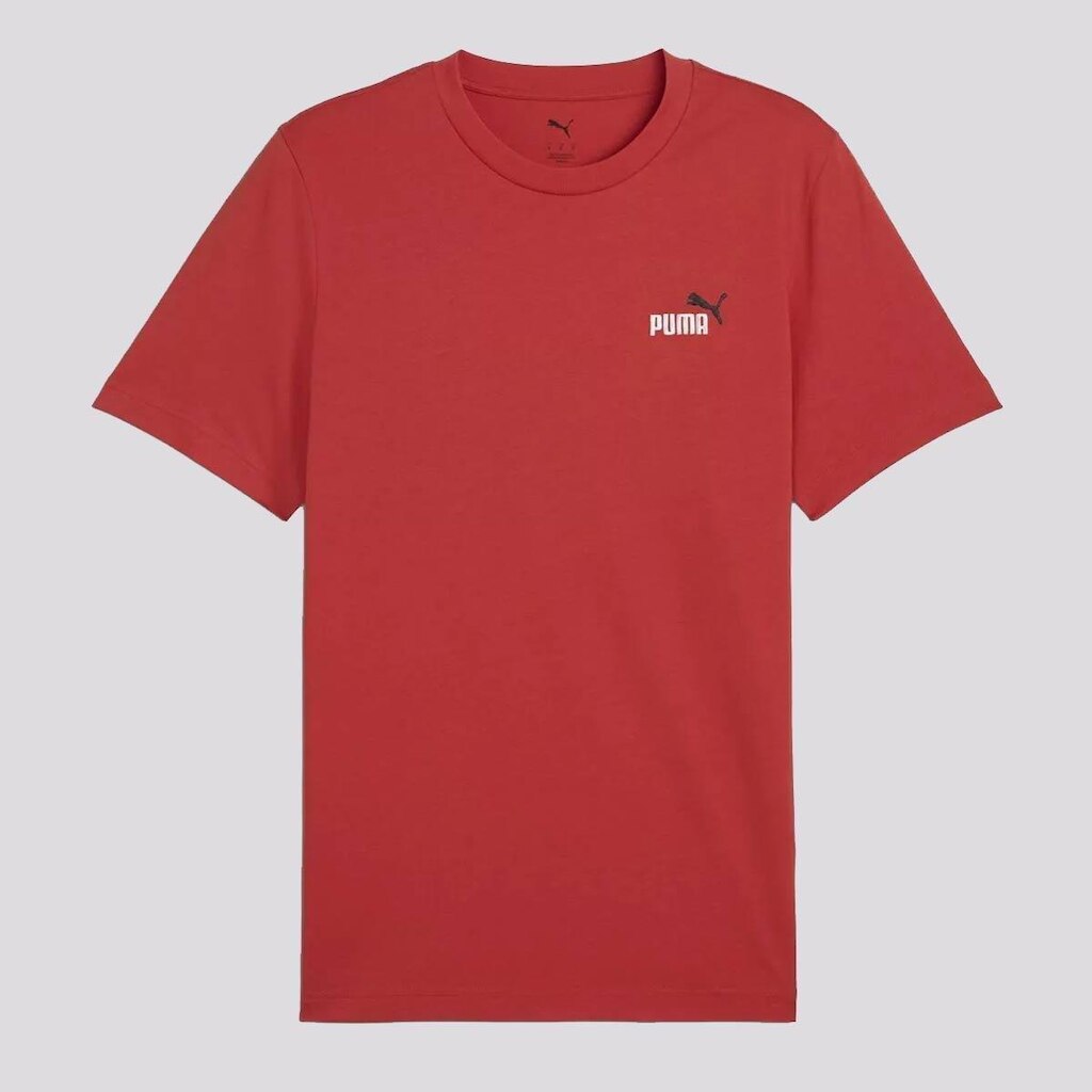 Camiseta Puma ESS 2 Color Small NO. 1 Vermelho