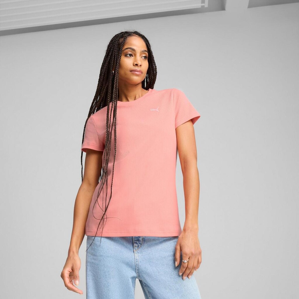 Camiseta Puma Ess Elevated Rib Feminina