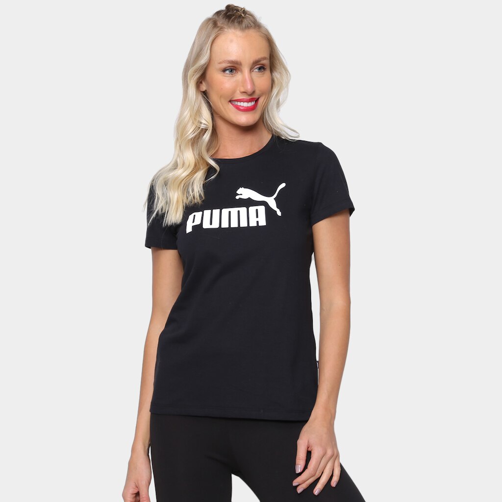 Camiseta Puma Ess Logo Feminina