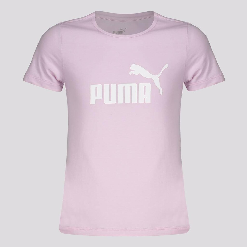 Camiseta Puma ESS Logo Juvenil Feminina Lilás