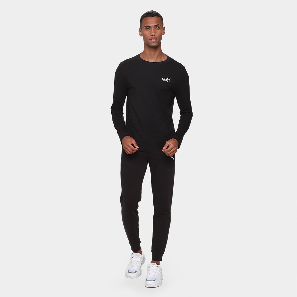 Camiseta Puma Ess No. 1 Longsleeve Masculina - 3