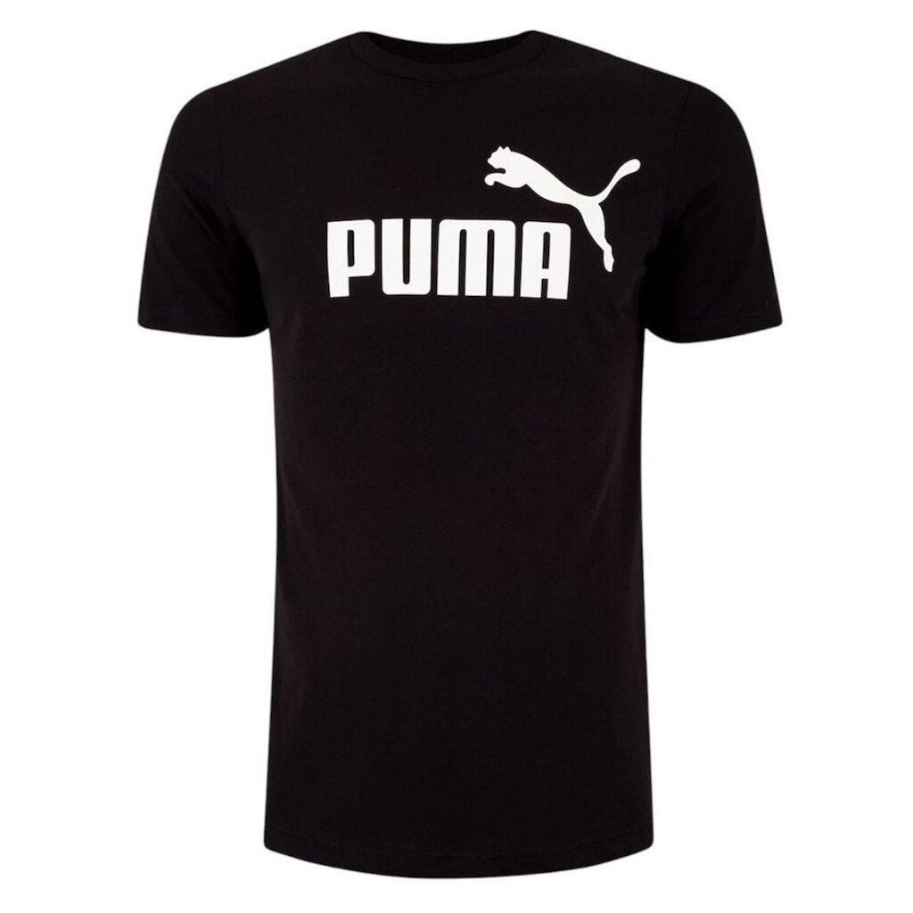 Camiseta Puma ESS No.1 Logo Tee Infantil - Preto 13-14