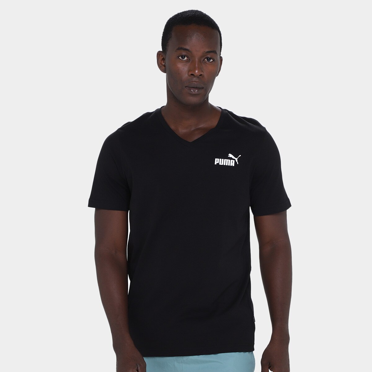 Camiseta Puma Ess V Neck Masculina Menor preço em Camiseta Puma Ess V Neck Masculina