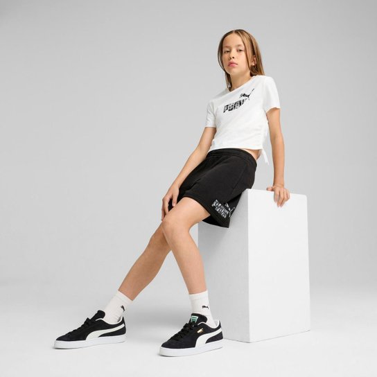 Camiseta Puma Essentials Animal Logo Knotted Infantil