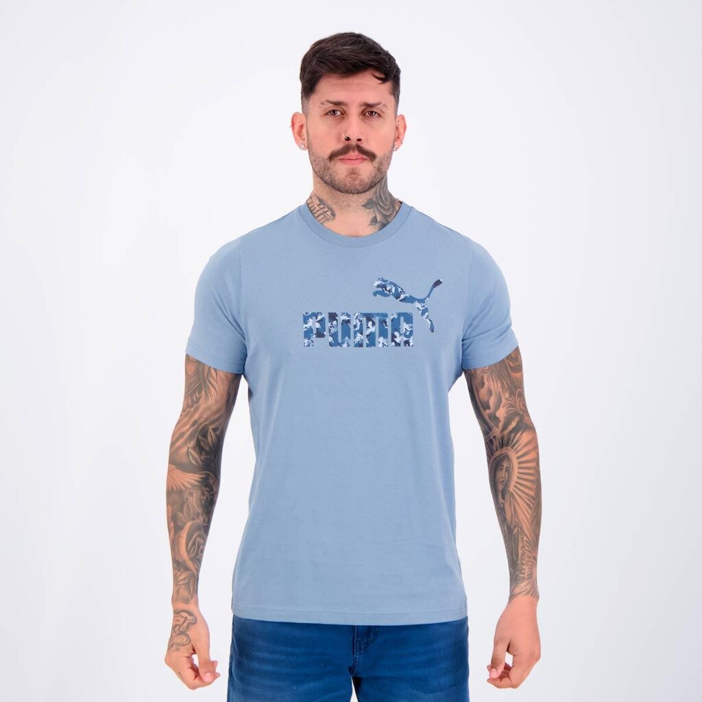 Camiseta Puma Essentials Camo Tee Masculina