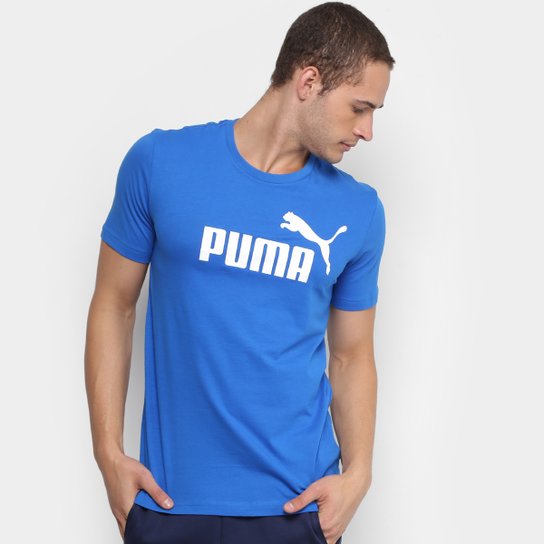 Camiseta Puma Essentials Logo Masculina - Azul é ruim? Camiseta Puma Essentials Logo Masculina - Azul é boa?