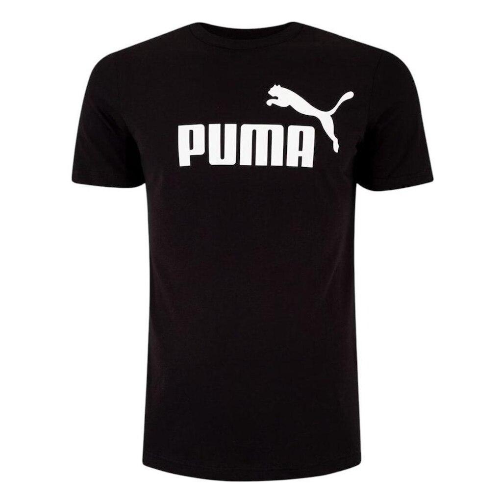 Camiseta Puma Essentials NO. 1 Logo Infantil - Preto 9-10